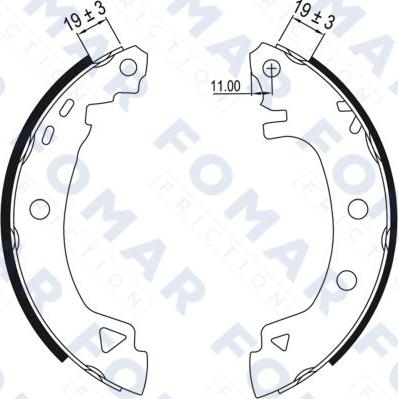 FOMAR Friction FO 0425 - Jarrukenkäsarja inparts.fi