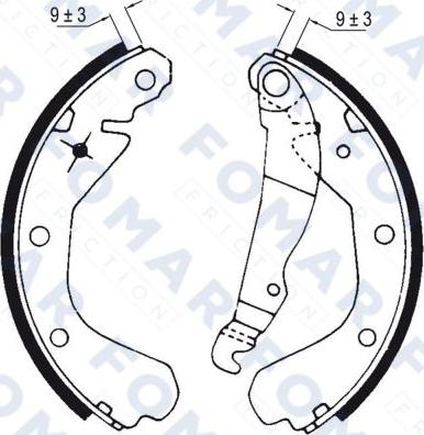 FOMAR Friction FO 0420 - Jarrukenkäsarja inparts.fi