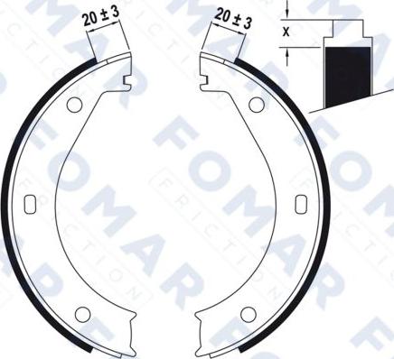 FOMAR Friction FO 0423 - Jarrukenkäsarja inparts.fi