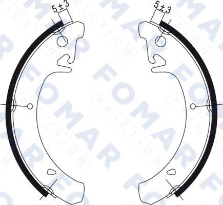 FOMAR Friction FO 0471 - Jarrukenkäsarja inparts.fi