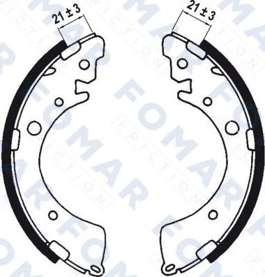 FOMAR Friction FO 0549 - Jarrukenkäsarja inparts.fi