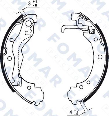 FOMAR Friction FO 0548 - Jarrukenkäsarja inparts.fi