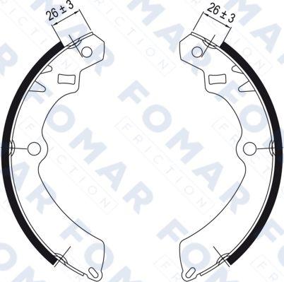 FOMAR Friction FO 0547 - Jarrukenkäsarja inparts.fi