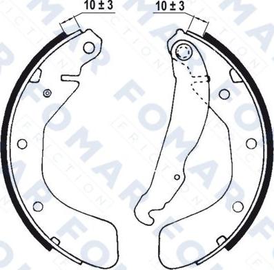 FOMAR Friction FO 0564 - Jarrukenkäsarja inparts.fi