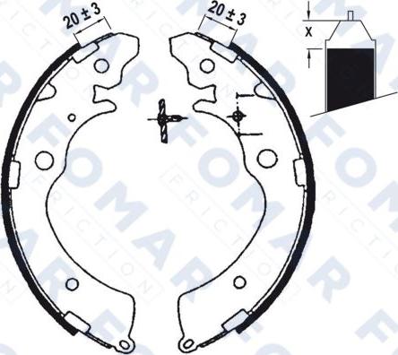 FOMAR Friction FO 0565 - Jarrukenkäsarja inparts.fi