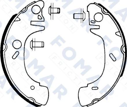 FOMAR Friction FO 0561 - Jarrukenkäsarja inparts.fi