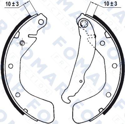 FOMAR Friction FO 0563 - Jarrukenkäsarja inparts.fi