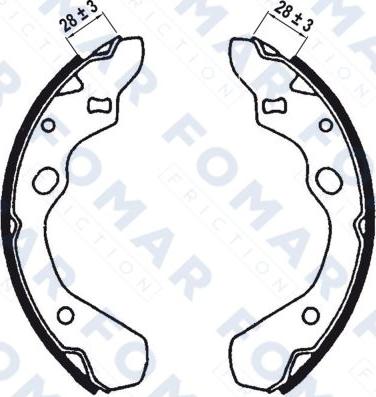 FOMAR Friction FO 0567 - Jarrukenkäsarja inparts.fi