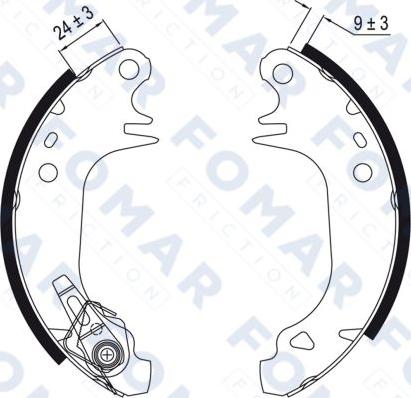 FOMAR Friction FO 0508 - Jarrukenkäsarja inparts.fi