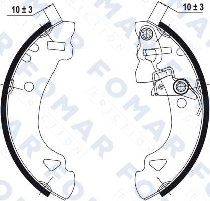 FOMAR Friction FO 0586 - Jarrukenkäsarja inparts.fi