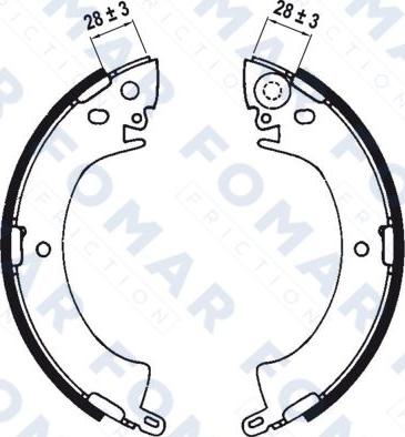 FOMAR Friction FO 0533 - Jarrukenkäsarja inparts.fi