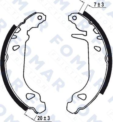 FOMAR Friction FO 0537 - Jarrukenkäsarja inparts.fi