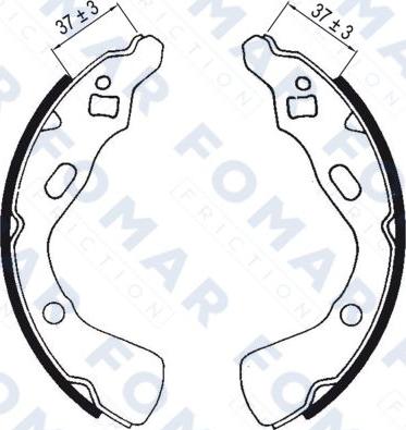 FOMAR Friction FO 0527 - Jarrukenkäsarja inparts.fi