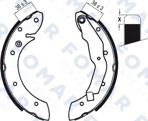 FOMAR Friction FO 0579 - Jarrukenkäsarja inparts.fi