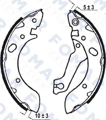 FOMAR Friction FO 0576 - Jarrukenkäsarja inparts.fi