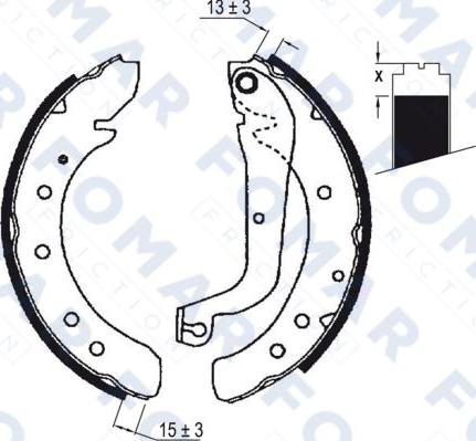 FOMAR Friction FO 0570 - Jarrukenkäsarja inparts.fi