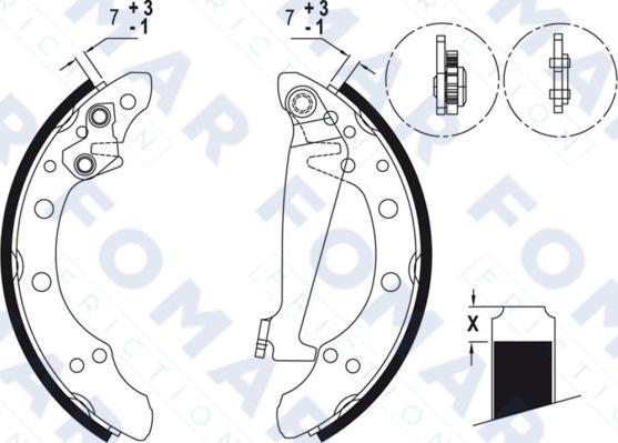 FOMAR Friction FO 0571 - Jarrukenkäsarja inparts.fi