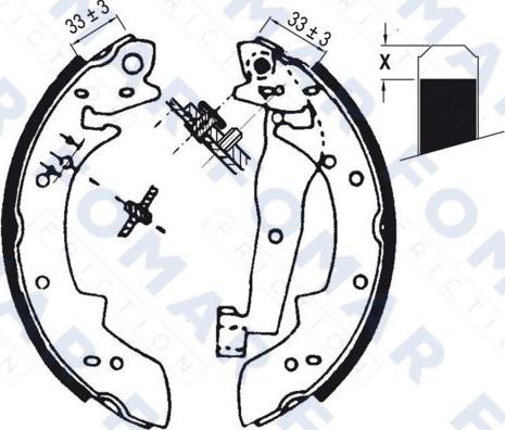 FOMAR Friction FO 0577 - Jarrukenkäsarja inparts.fi