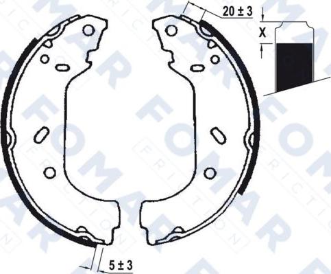 FOMAR Friction FO 0600 - Jarrukenkäsarja inparts.fi