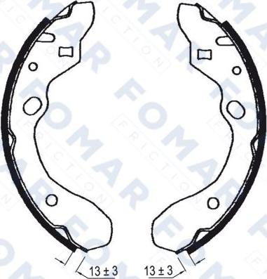 FOMAR Friction FO 0603 - Jarrukenkäsarja inparts.fi