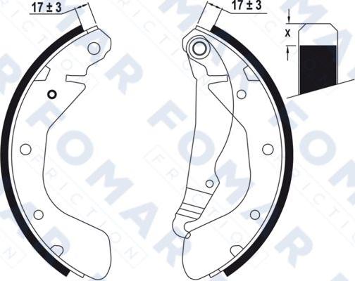 FOMAR Friction FO 0635 - Jarrukenkäsarja inparts.fi