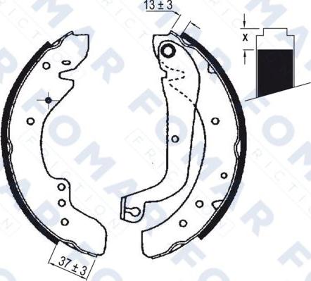 FOMAR Friction FO 0636 - Jarrukenkäsarja inparts.fi