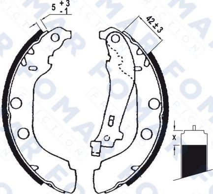 FOMAR Friction FO 0631 - Jarrukenkäsarja inparts.fi