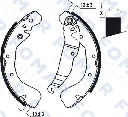 FOMAR Friction FO 0672 - Jarrukenkäsarja inparts.fi