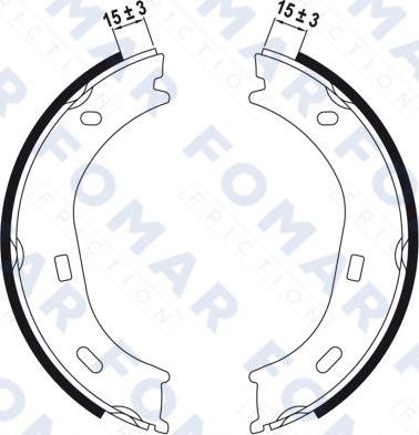 FOMAR Friction FO 0160 - Jarrukenkäsarja inparts.fi