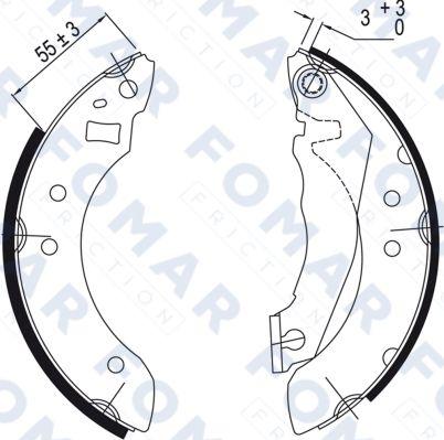 FOMAR Friction FO 0364 - Jarrukenkäsarja inparts.fi