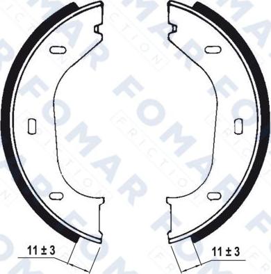 FOMAR Friction FO 0318 - Jarrukenkäsarja inparts.fi