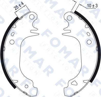 FOMAR Friction FO 0387 - Jarrukenkäsarja inparts.fi