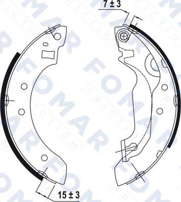 FOMAR Friction FO 0374 - Jarrukenkäsarja inparts.fi