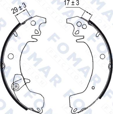 FOMAR Friction FO 0371 - Jarrukenkäsarja inparts.fi