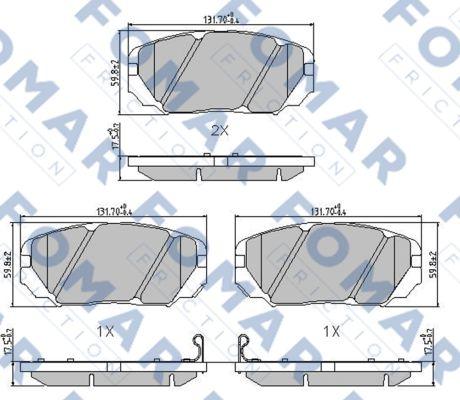 FOMAR Friction FO 899481 - Jarrupala, levyjarru inparts.fi