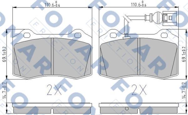 FOMAR Friction FO 899181 - Jarrupala, levyjarru inparts.fi