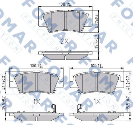 FOMAR Friction FO 899281 - Jarrupala, levyjarru inparts.fi