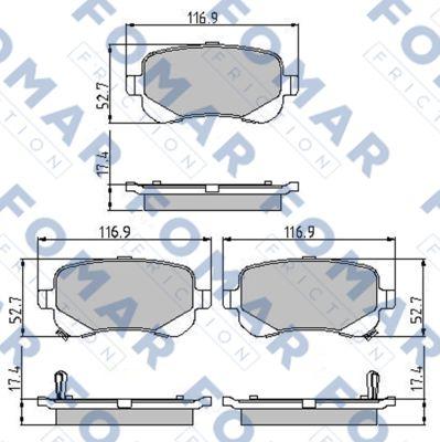 FOMAR Friction FO 895581 - Jarrupala, levyjarru inparts.fi