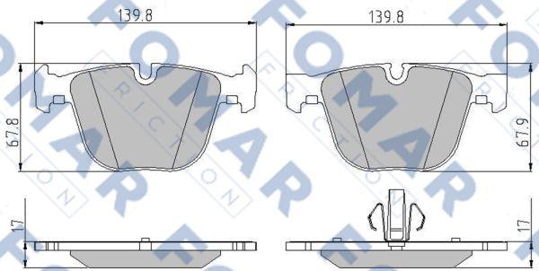 FOMAR Friction FO 895081 - Jarrupala, levyjarru inparts.fi