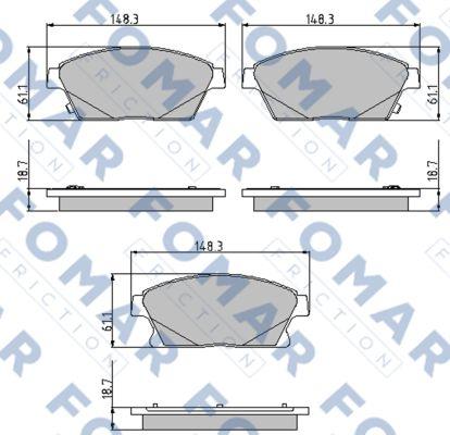 FOMAR Friction FO 895781 - Jarrupala, levyjarru inparts.fi