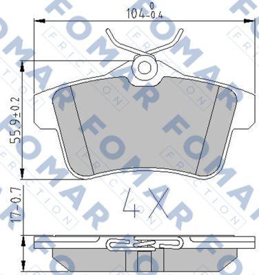 FOMAR Friction FO 896581 - Jarrupala, levyjarru inparts.fi