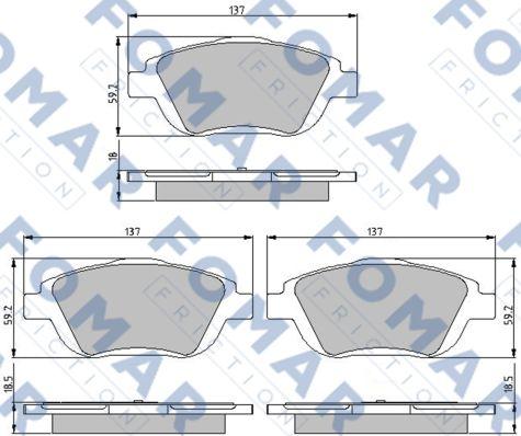 FOMAR Friction FO 896681 - Jarrupala, levyjarru inparts.fi