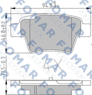 FOMAR Friction FO 896181 - Jarrupala, levyjarru inparts.fi