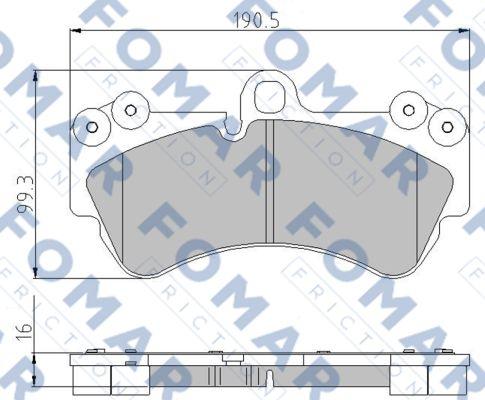 FOMAR Friction FO 891581 - Jarrupala, levyjarru inparts.fi