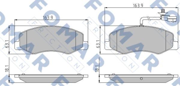 FOMAR Friction FO 898281 - Jarrupala, levyjarru inparts.fi