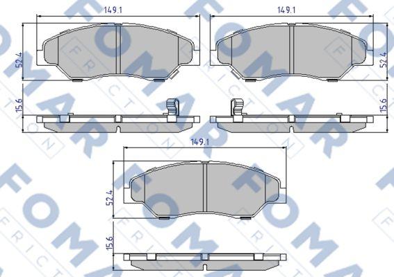 FOMAR Friction FO 893881 - Jarrupala, levyjarru inparts.fi