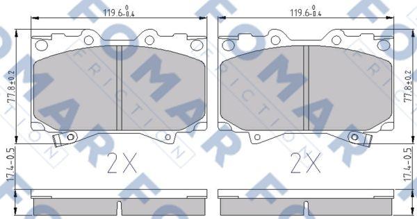 FOMAR Friction FO 892881 - Jarrupala, levyjarru inparts.fi