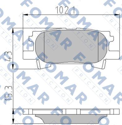 FOMAR Friction FO 892781 - Jarrupala, levyjarru inparts.fi