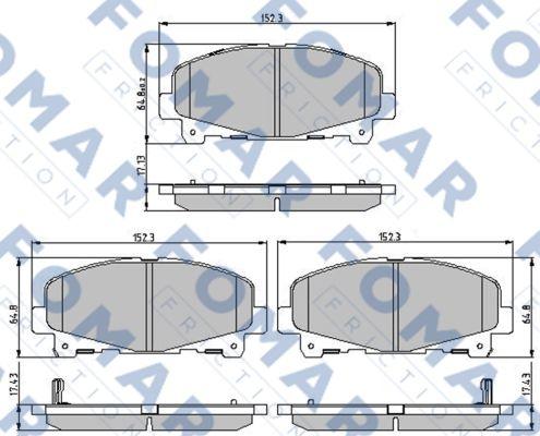 FOMAR Friction FO 897481 - Jarrupala, levyjarru inparts.fi