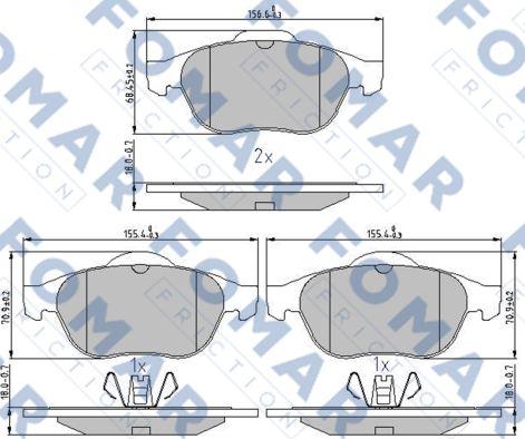 FOMAR Friction FO 897081 - Jarrupala, levyjarru inparts.fi